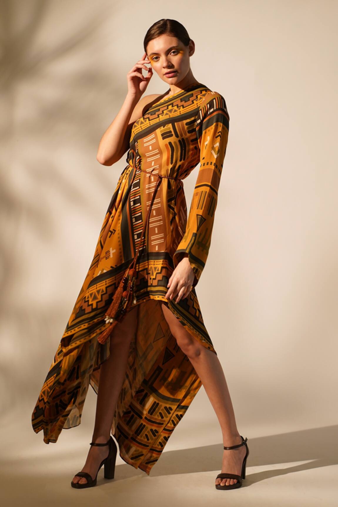 Nikita Mhaisalkar Aztec Print Dress 