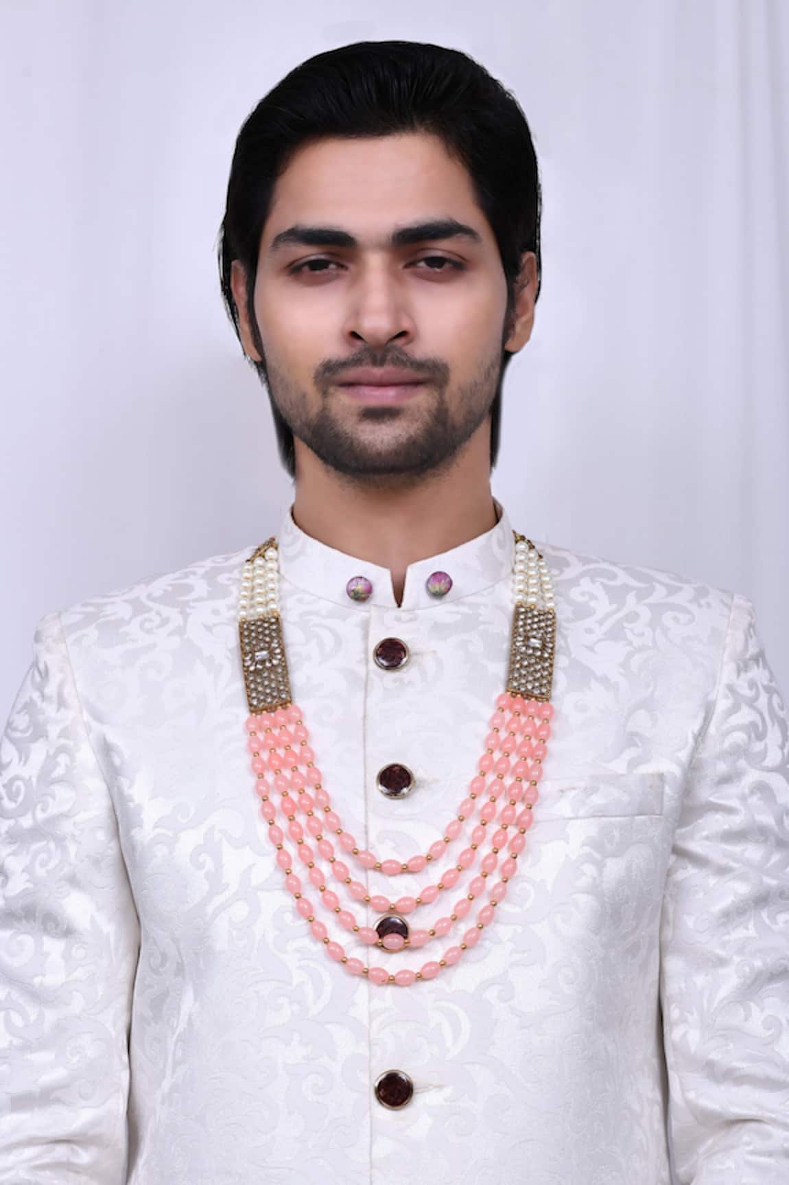 Nazaakat by Samara Singh Multi Layered Bead Embellished Mala