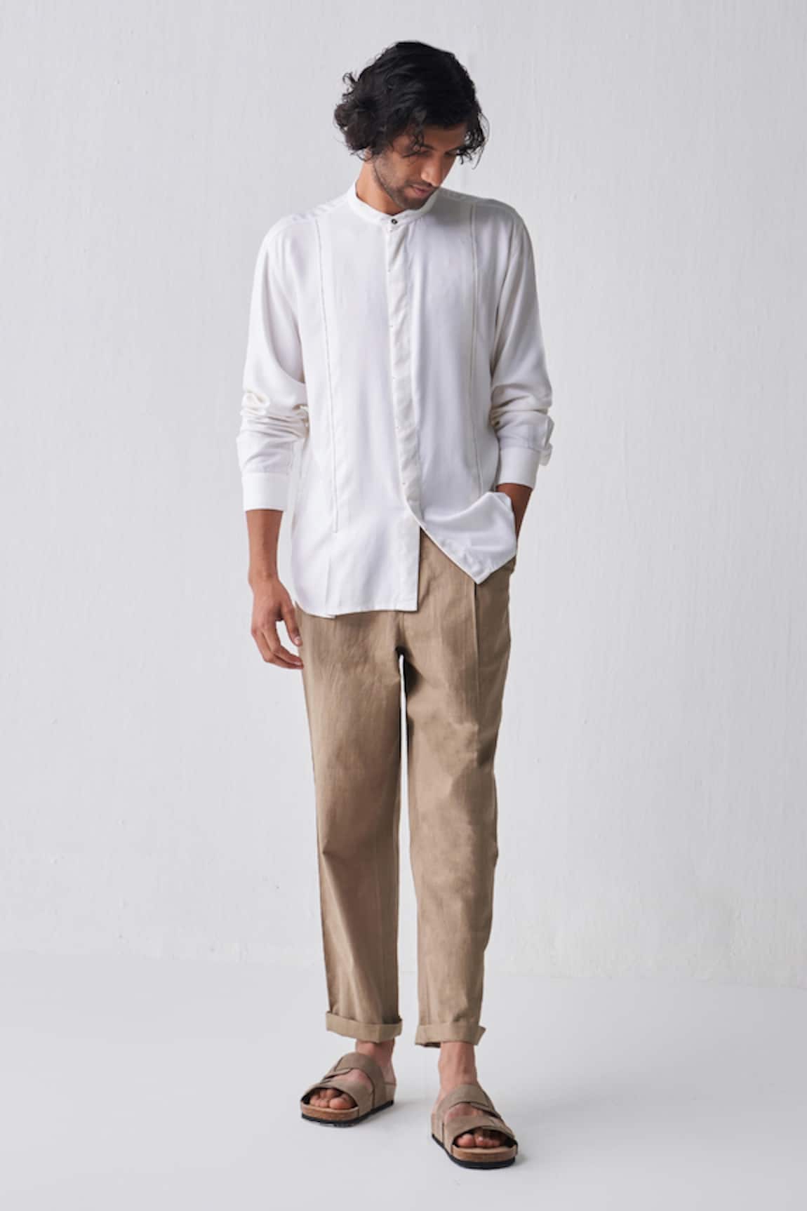 Three Solid Handwoven Cotton Pant
