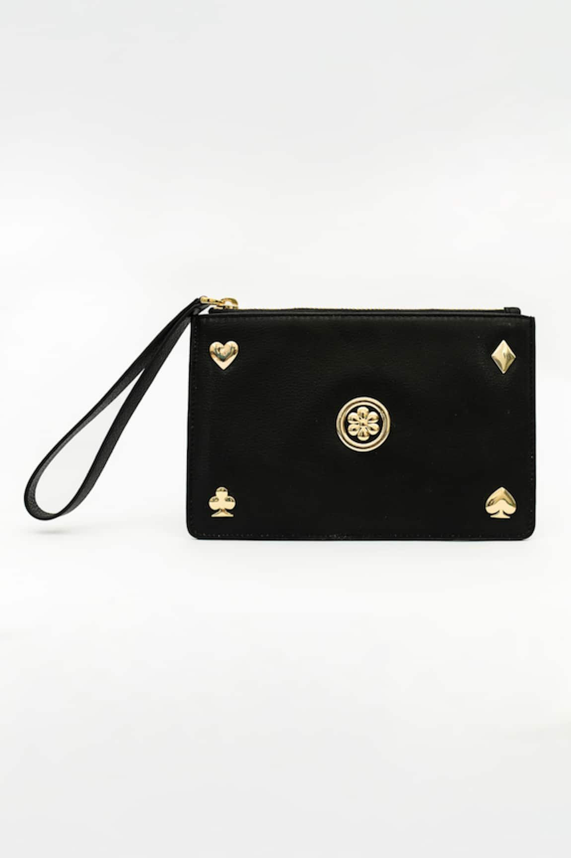 SAURAV GHOSH Embellished Leather Clutch