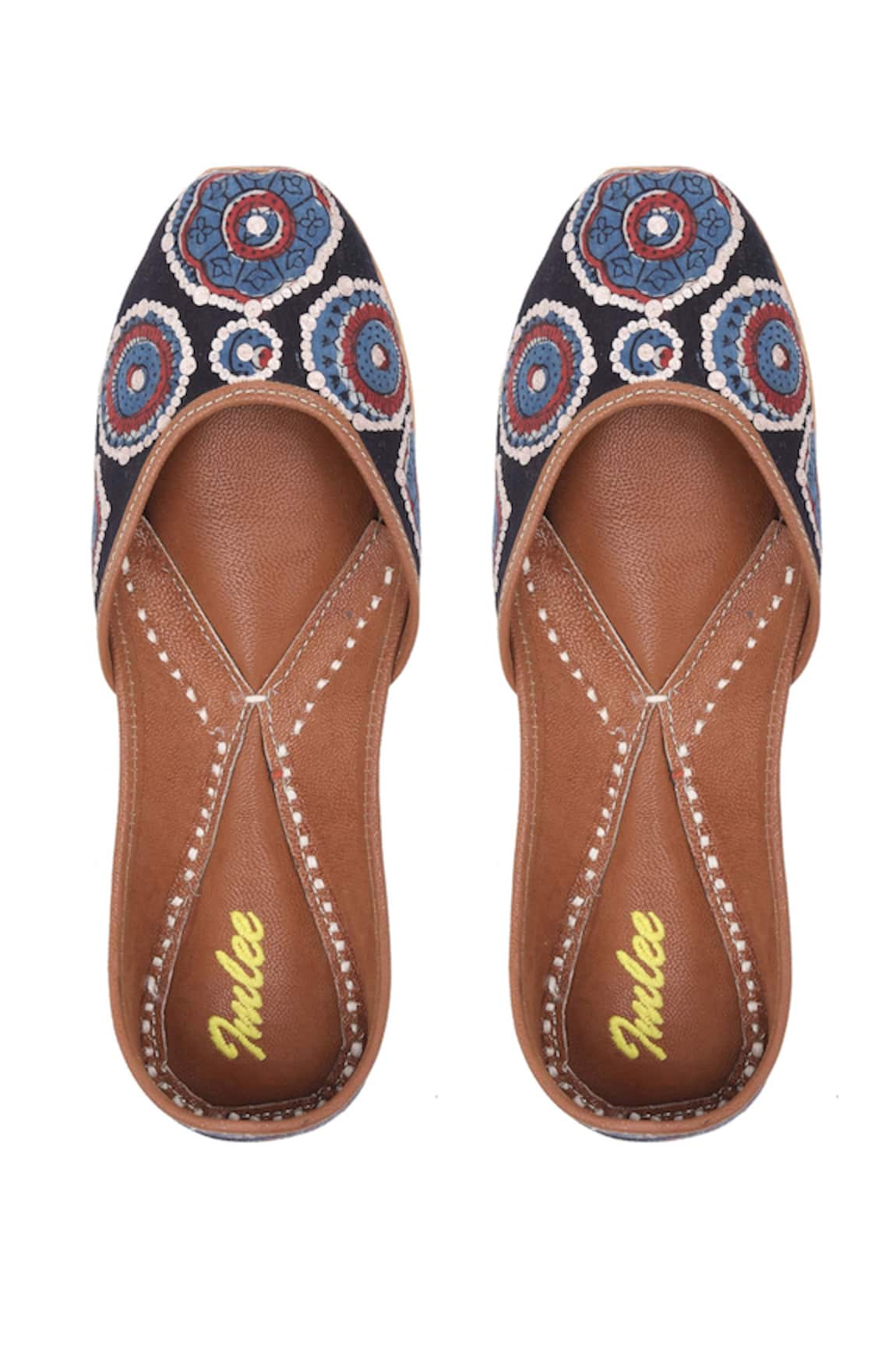 Imlee Jaipur Kara Dabu Embroidered Juttis