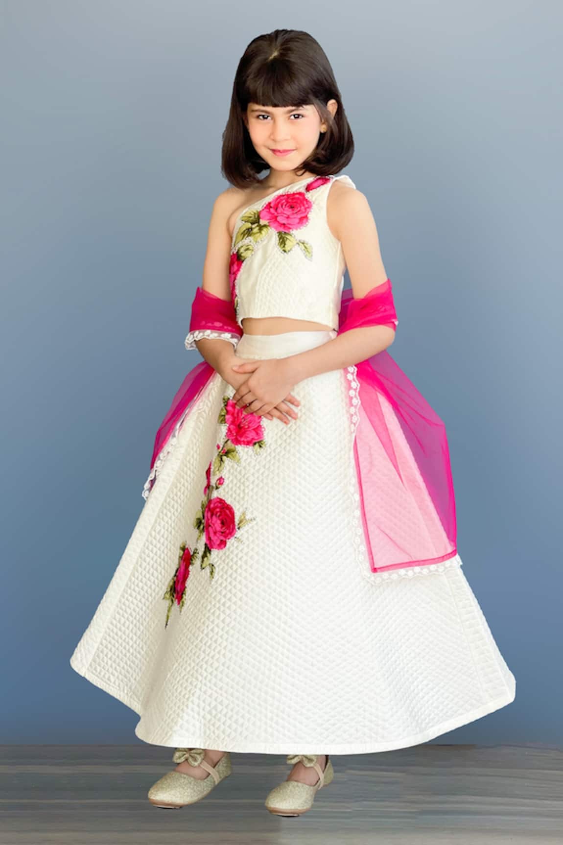 Pinkcow designs pvt ltd Hand Embroidered Lehenga Set