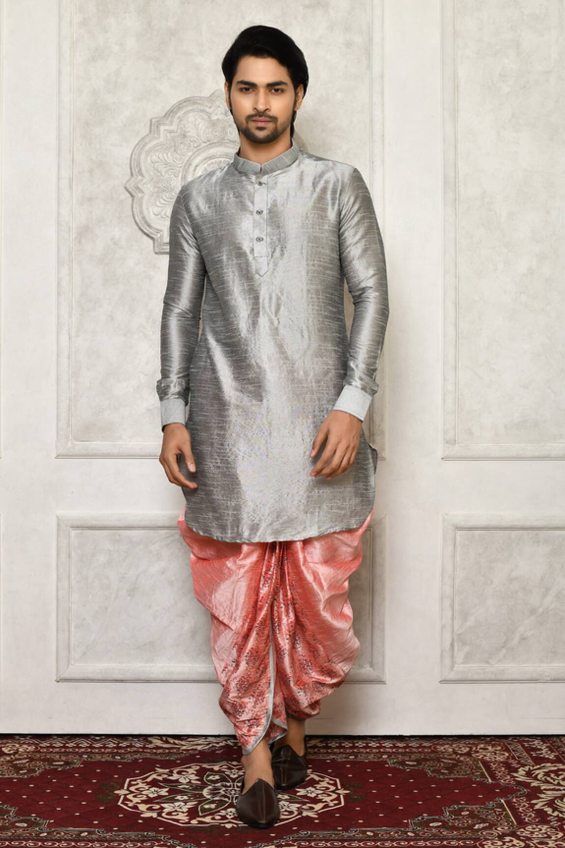 Nazaakat by Samara Singh Kurta & Floral Print Dhoti Pant Set