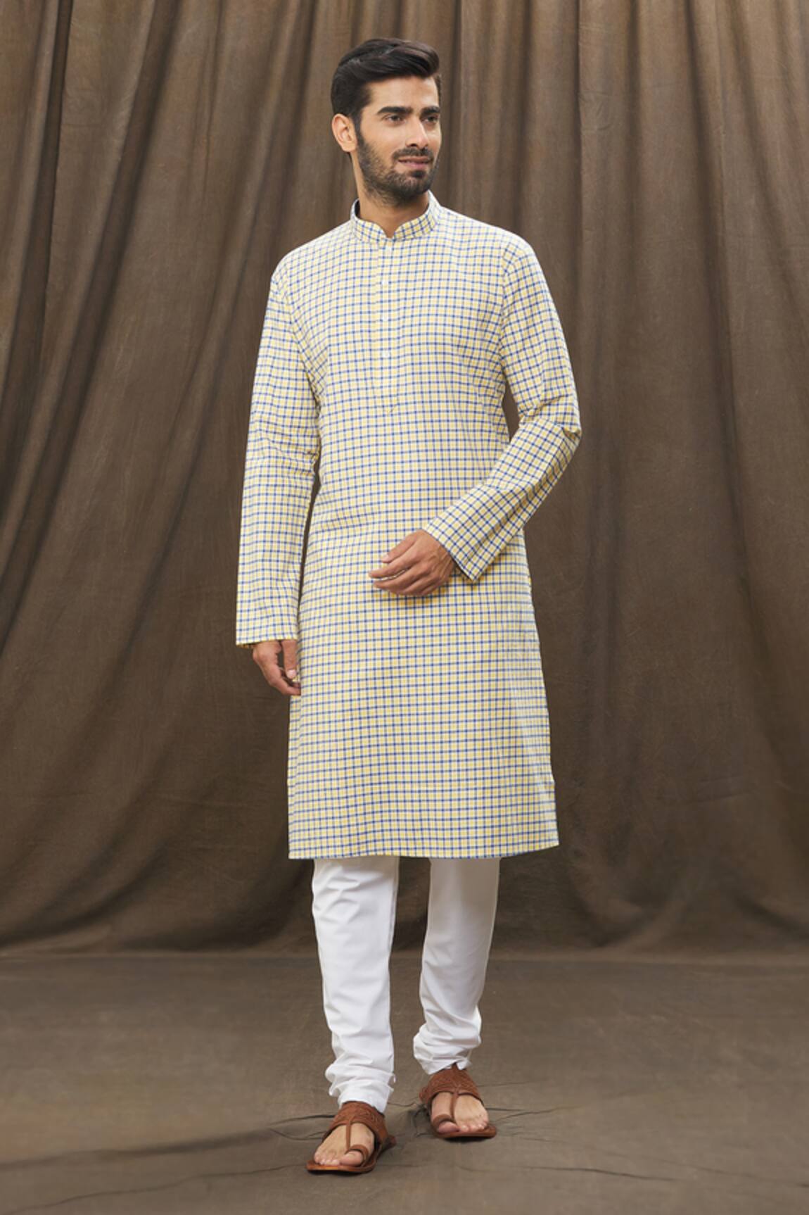 Samyukta Singhania Checkered Kurta Set 