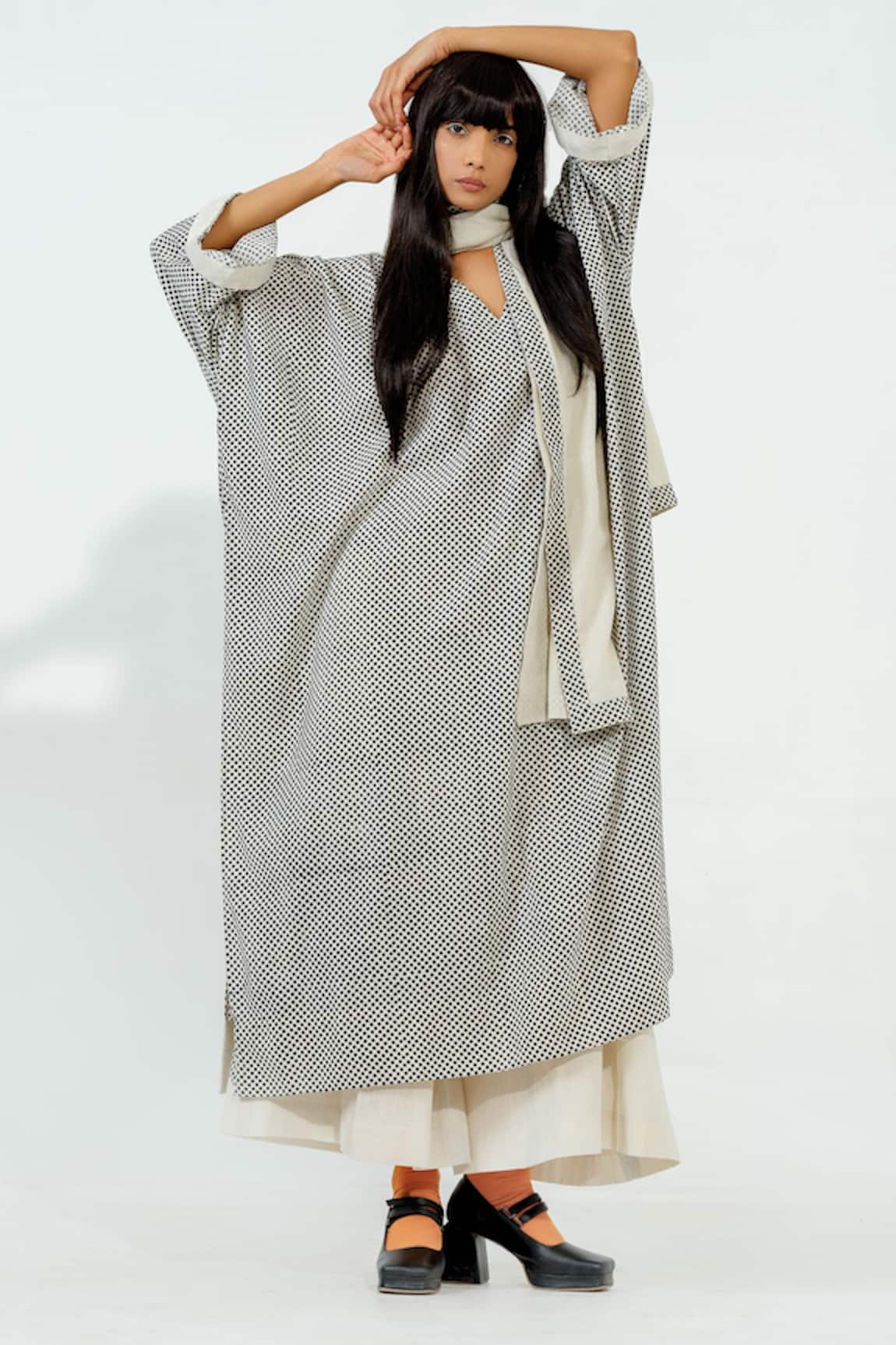 Stoique Polka Dot Woven Dress 