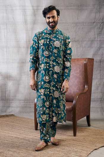 Soup By Sougat Paul Mehr Floral Print Kurta With Pant 