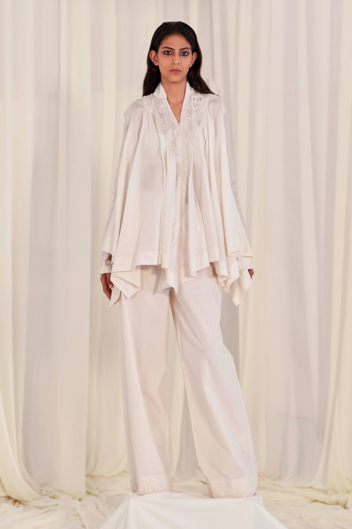 AK-OK Cotton Top Broad Pant Set