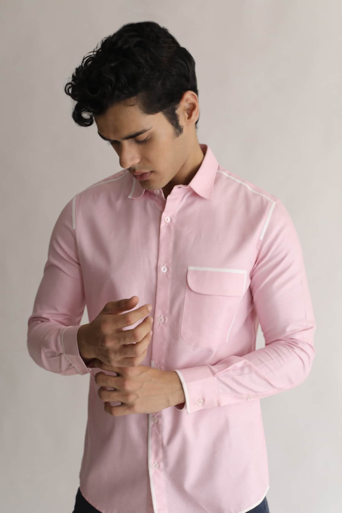 Kaha Brunch Contrast Piping Detail Shirt