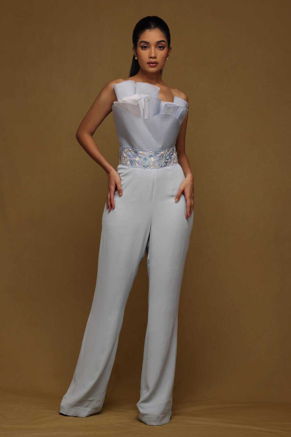 Shriya Som Draped Yoke Jumpsuit