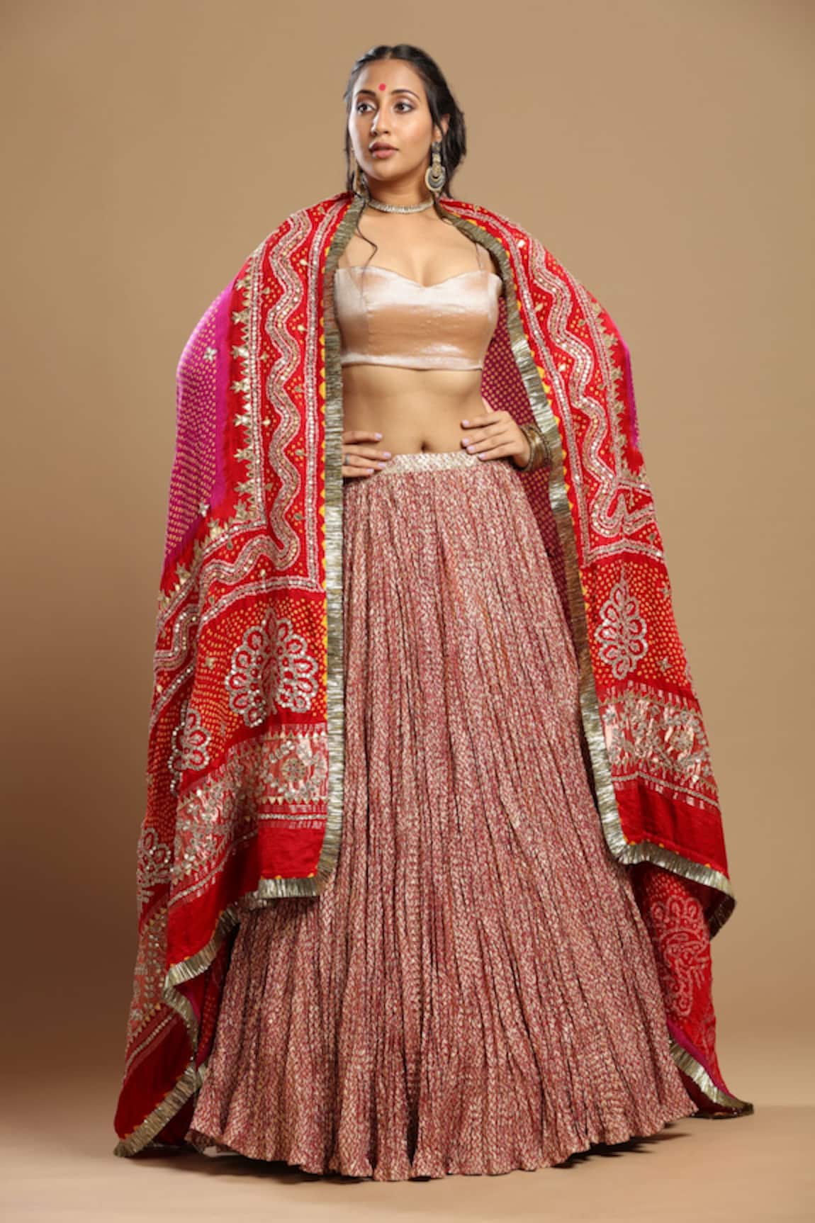 Etasha By Asha Jain Flared Lehenga Set 