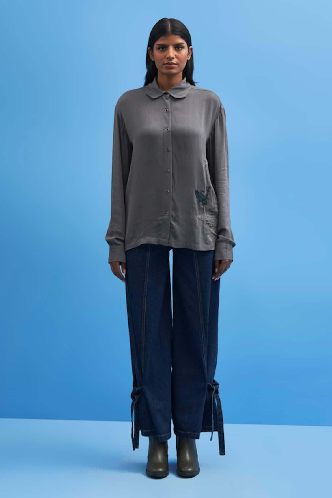 Siddhant Agrawal Sutairu Hand Embroidered Shirt 
