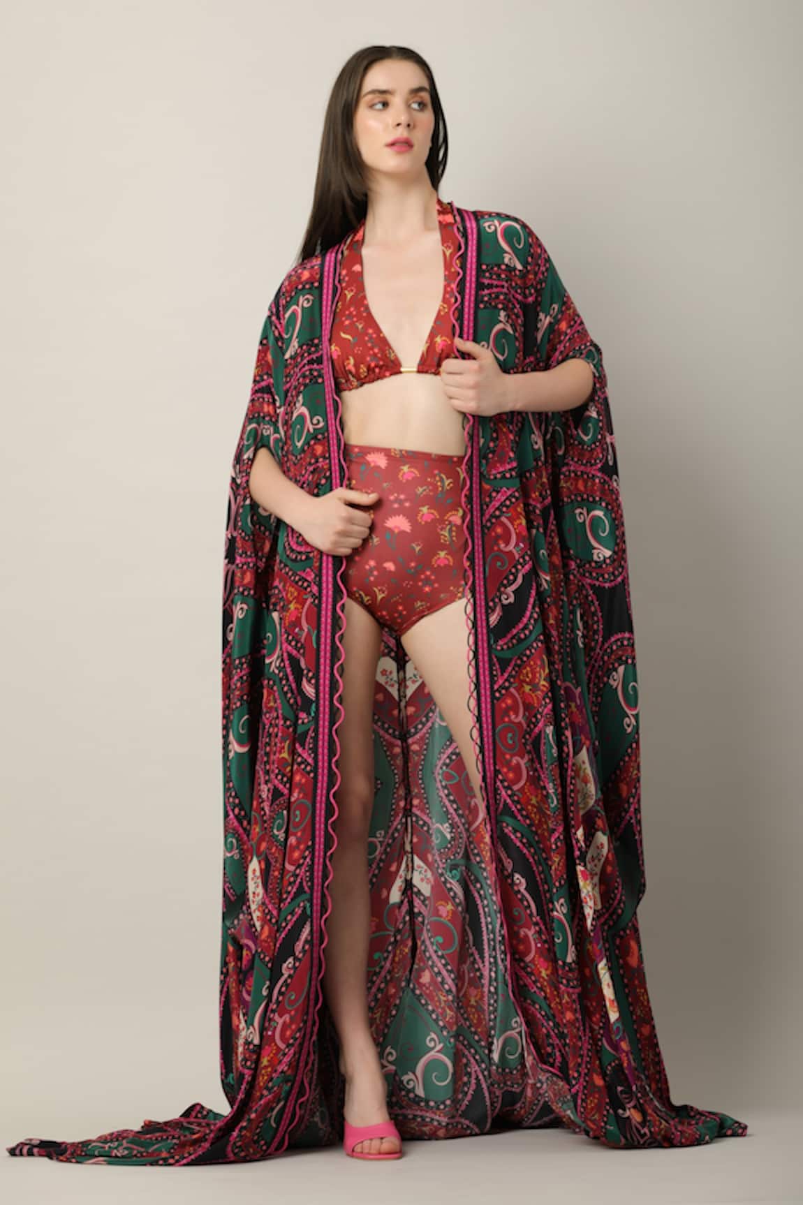 Limerick By Abirr N' Nanki Cole Mutli Motif Cape