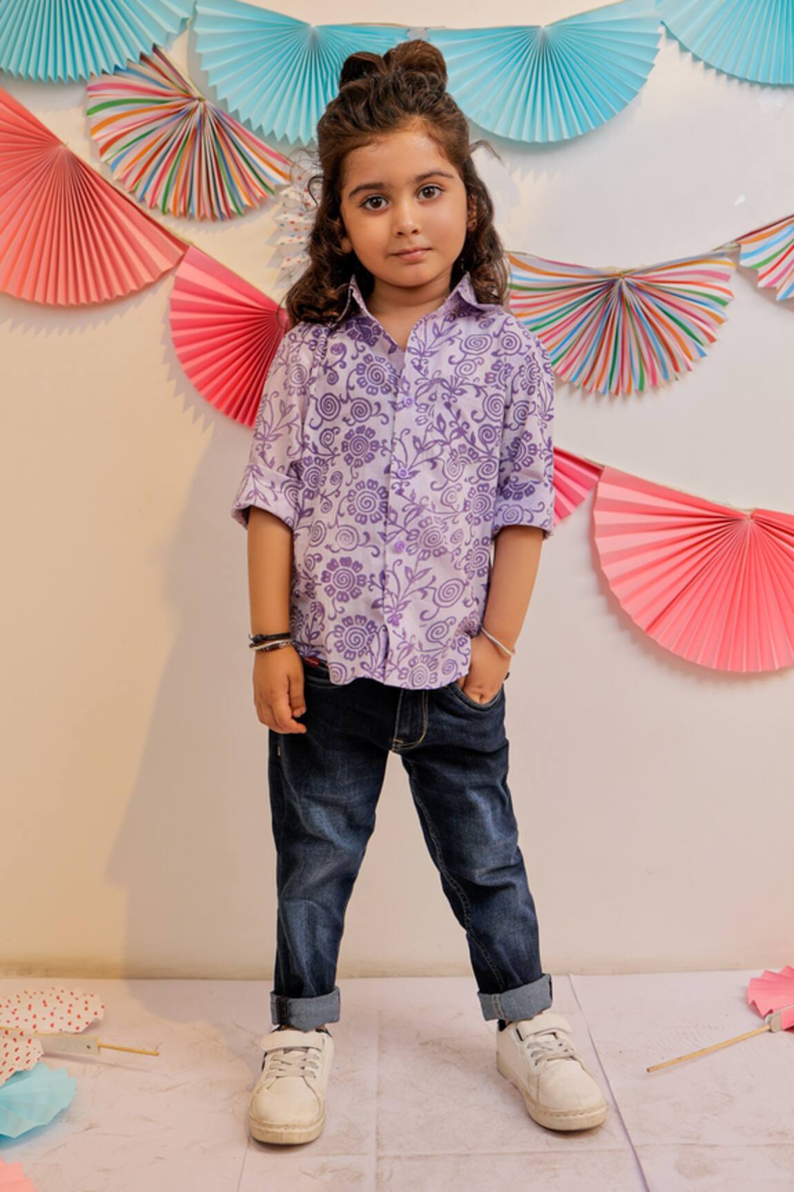 Tiny Colour Clothing Twinkle Flower Print Shirt