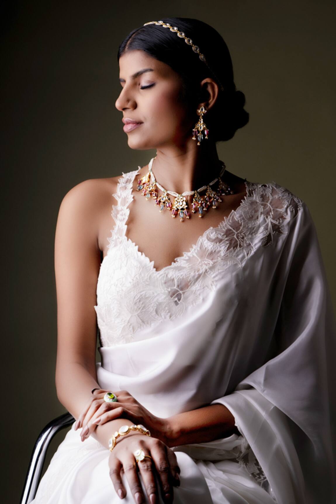 Osvag India Bead Embellished Choker Set 