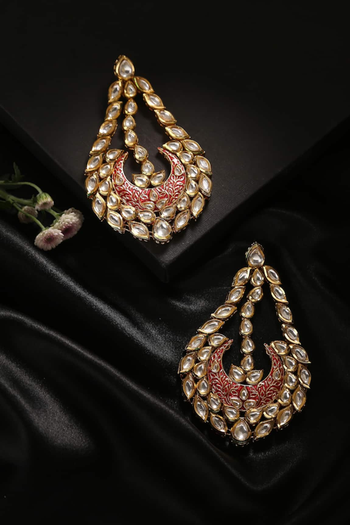 Minaki Geometric Embellished Chandbalis 
