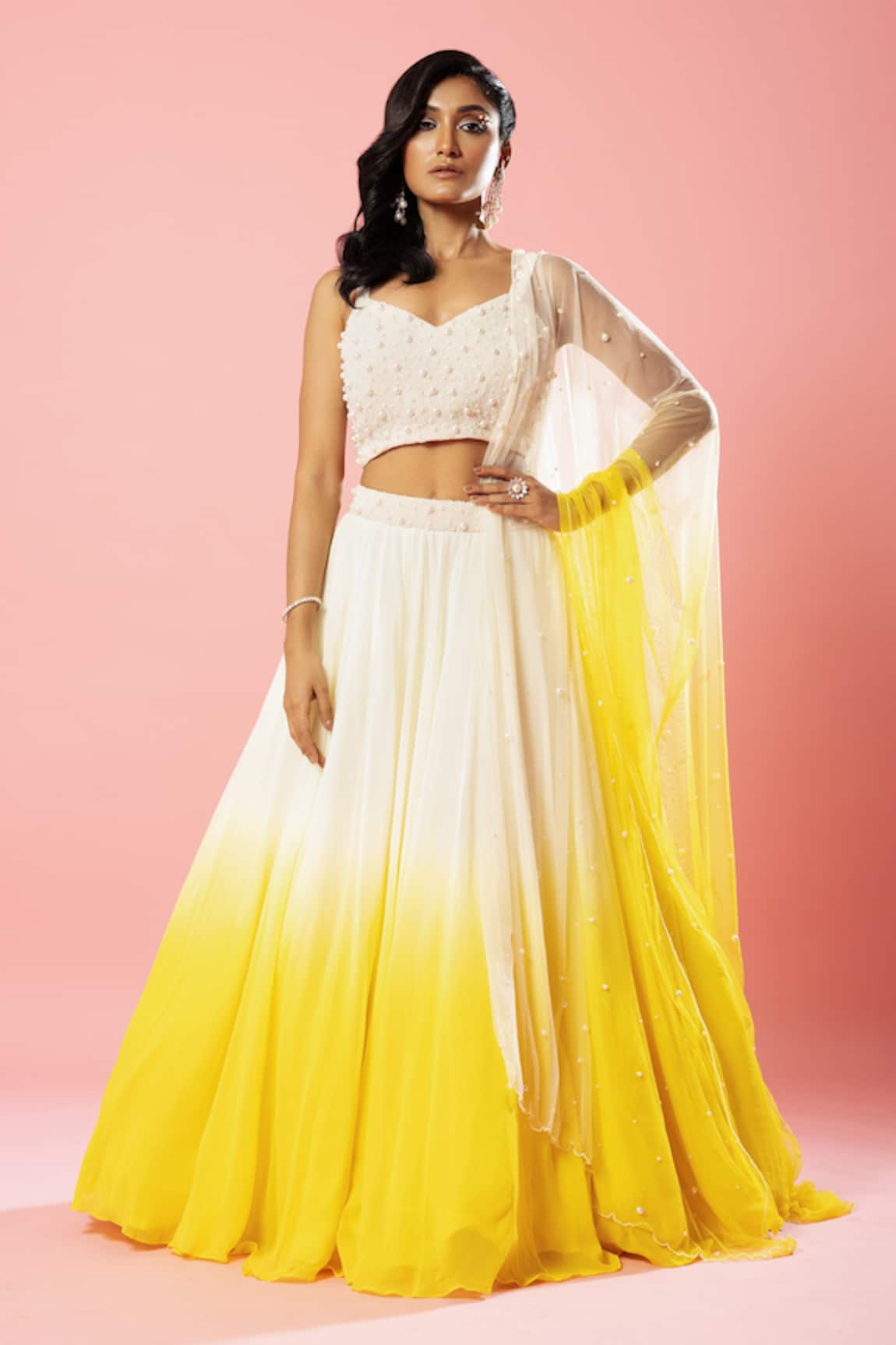 Quench A Thirst Ombre Effect Lehenga Set