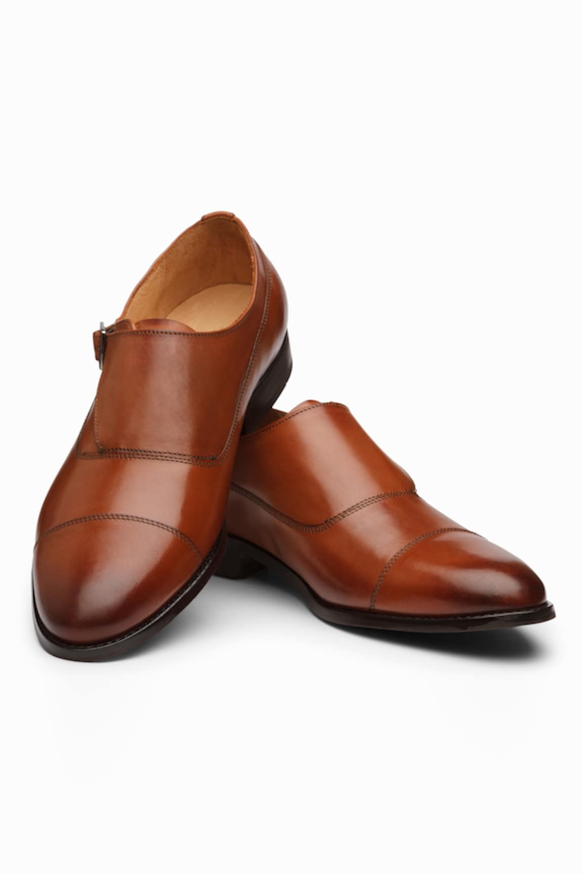 dapper Shoes Single Monk Strap Shoes