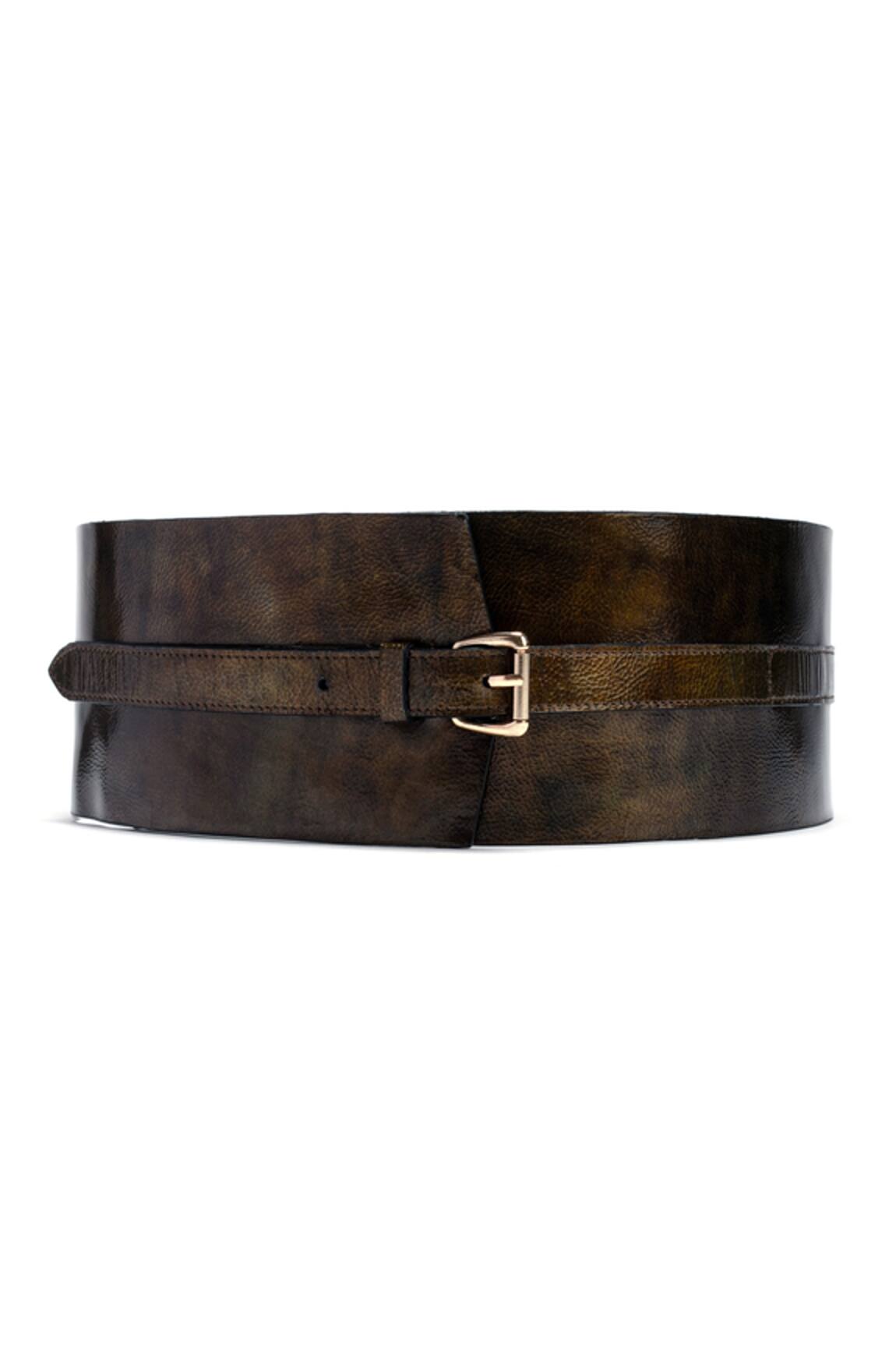 Trov Luca Metallic Buckle Belt
