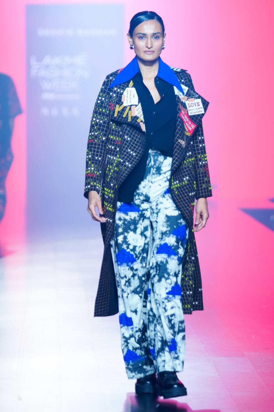 Shahin Mannan Cloud Wash Embroidered Pant