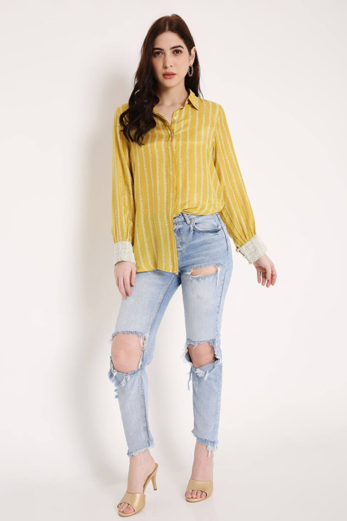 Bha sha Zein Bandhani Print Shirt 