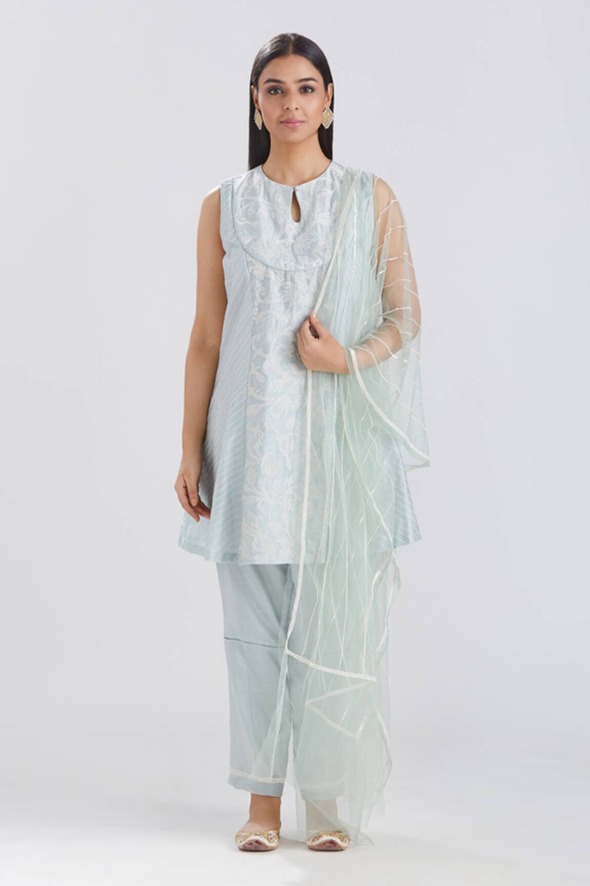 Megha Bansal Ida Embroidered Kurta Pant Set