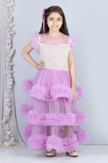 The Little Celebs Pearl Embellished Dress 