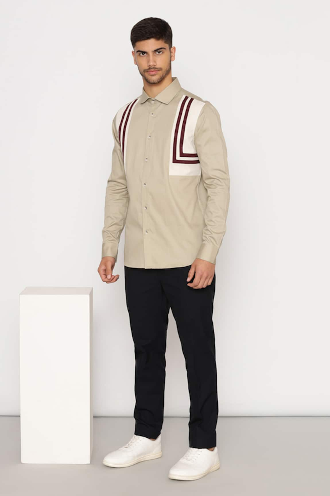 Lacquer Embassy Bennet Shoulder Panel Shirt