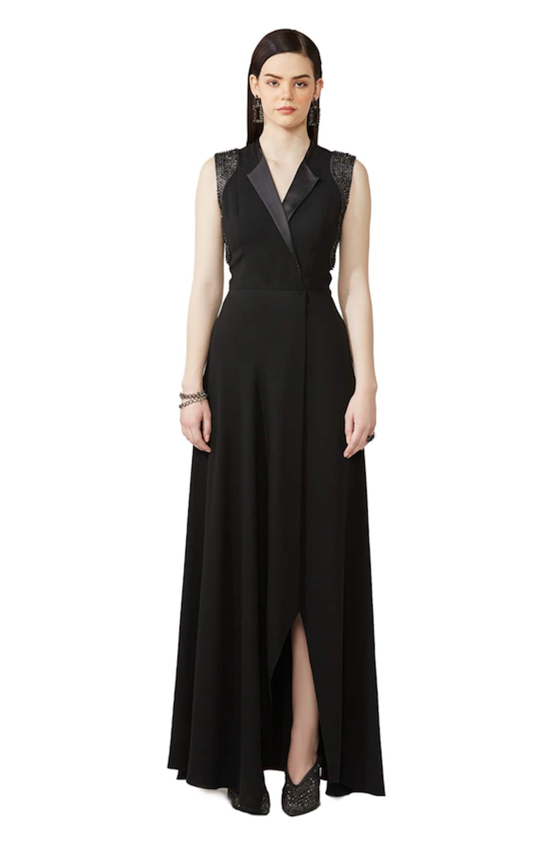 Rohit Gandhi + Rahul Khanna Overlap Wrap Dress