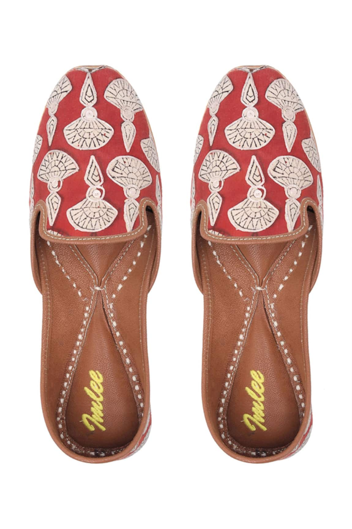 Imlee Jaipur Zafrani Boota Embroidered Juttis