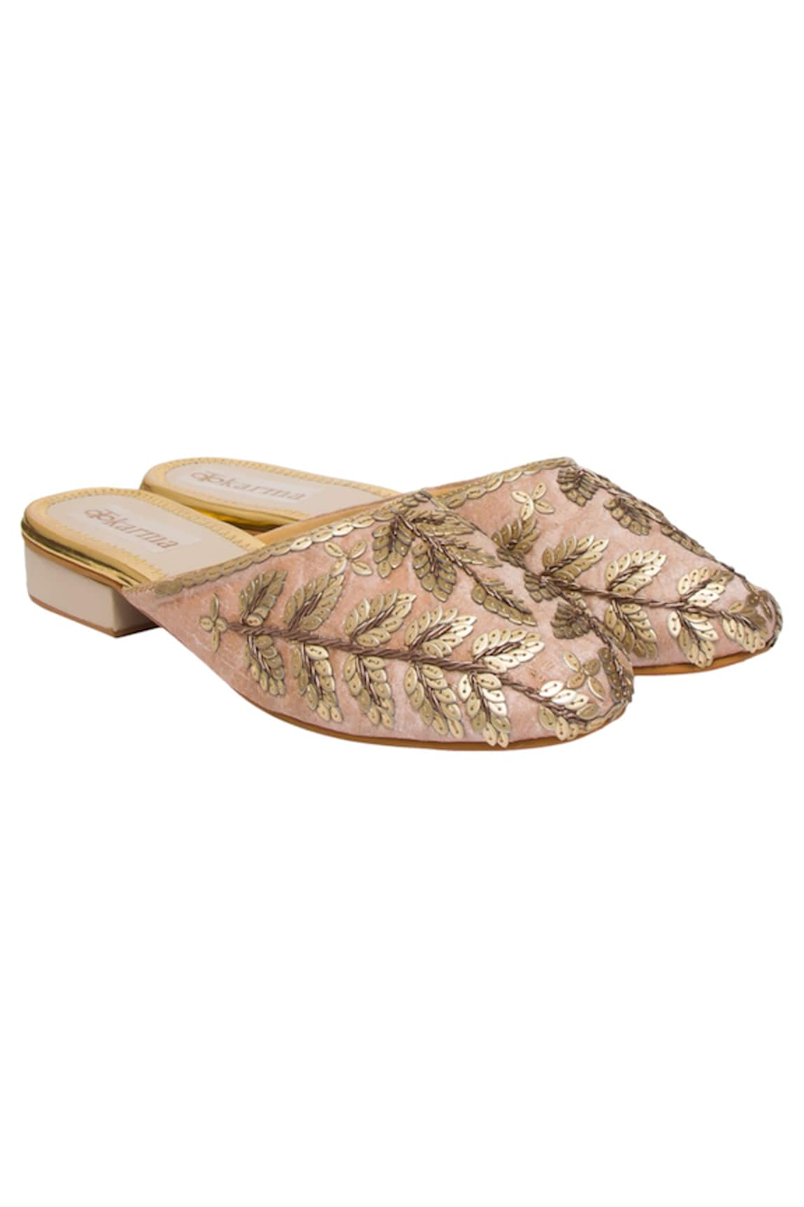 Kkarma Varsha Embroidered Mules