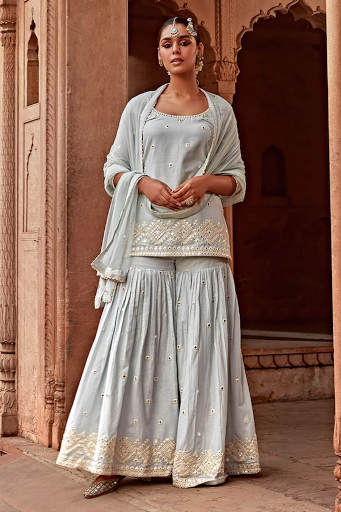 Preevin Diamond Pattern Kurta Set