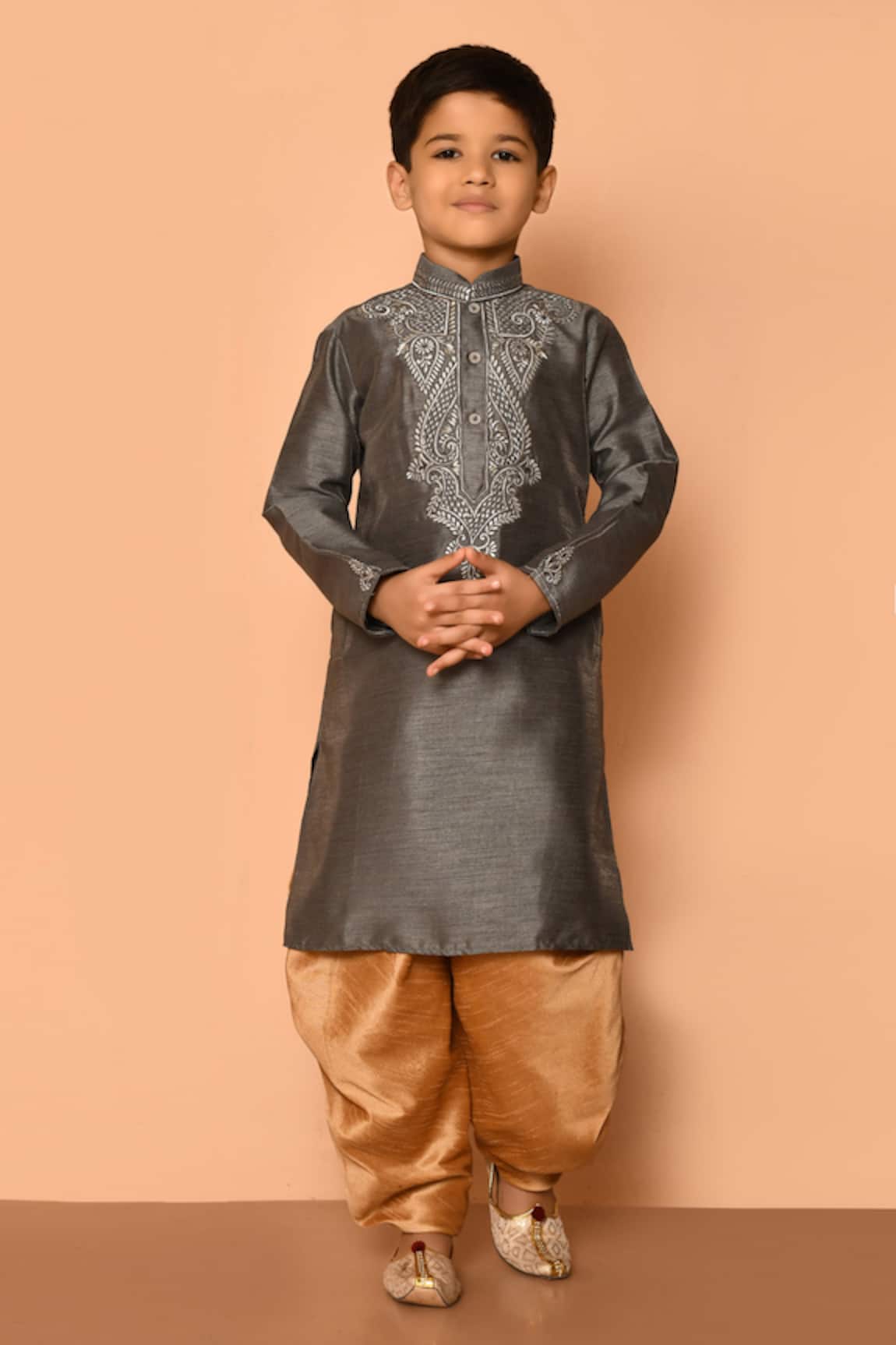 Petite Pomme Botanic Pattern Kurta & Patiala Pant Set