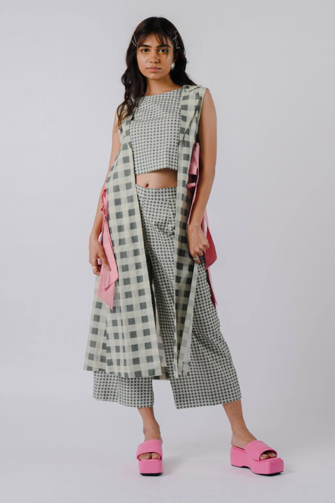 Tussah By Siddhi Shah Chequered Pattern Jacket