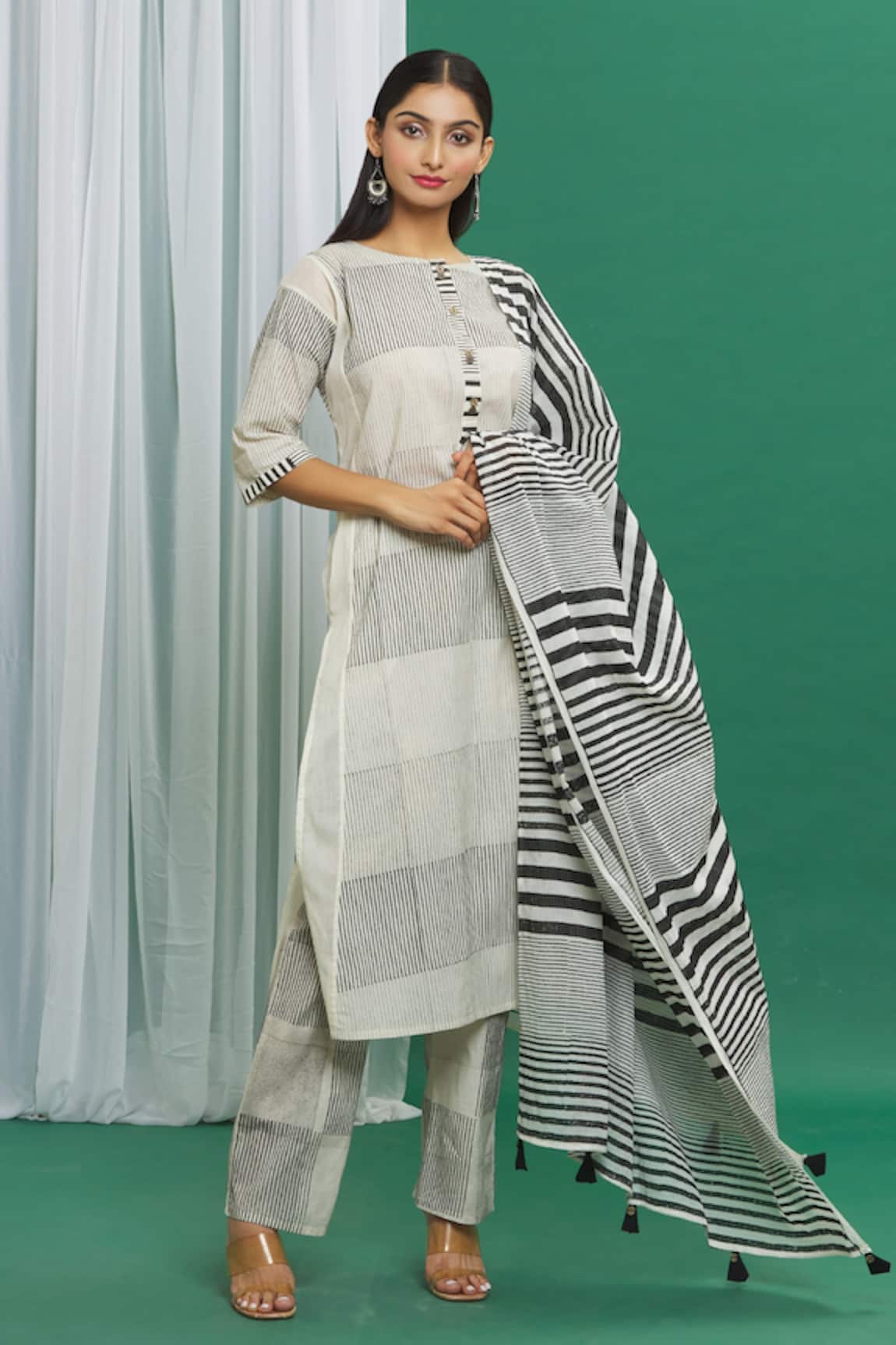 Banana Labs Cotton Printed Kurta Pant Set 