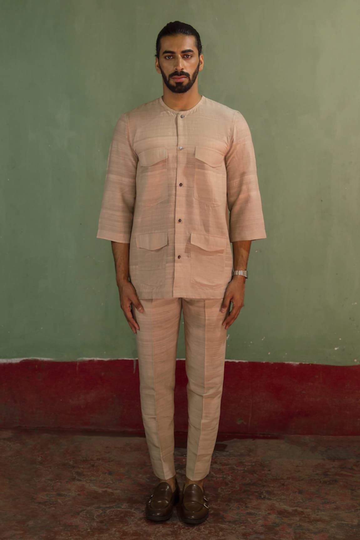 Artless Turnover Half Sleeve Kurta Set