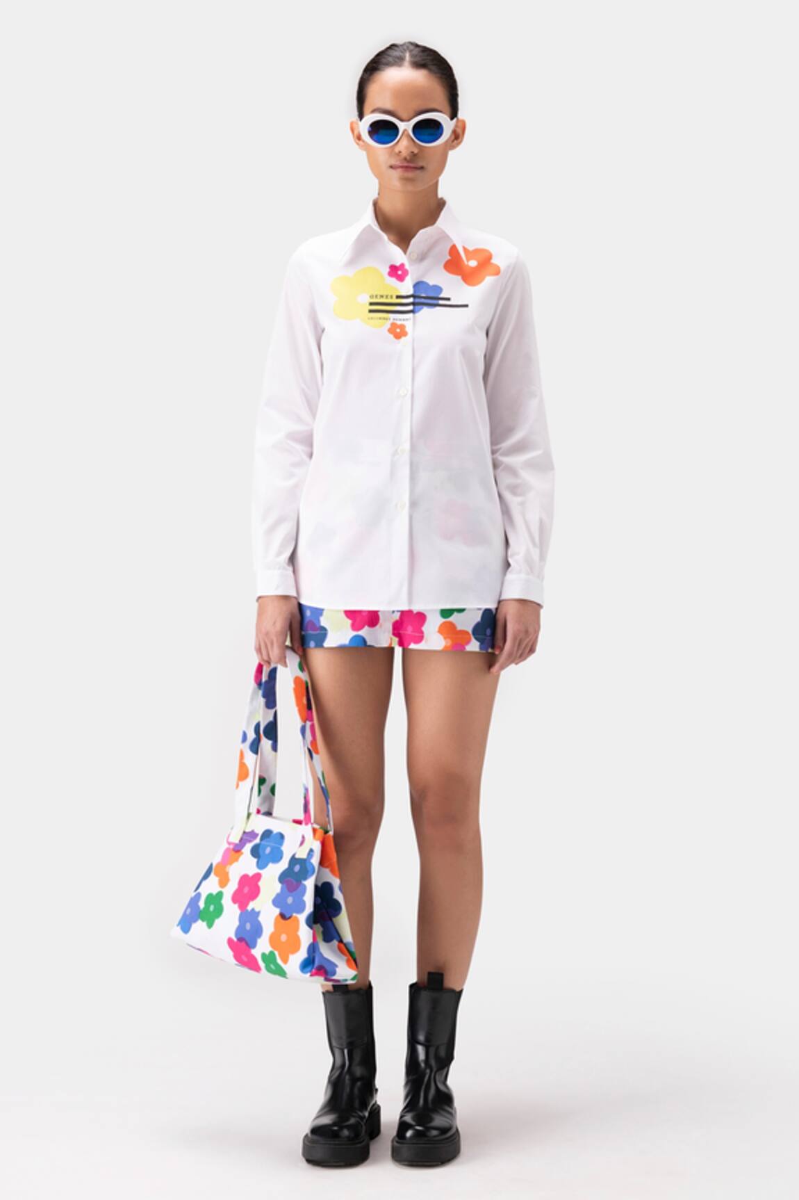 Genes Lecoanet Hemant Placement Floral Print Shirt