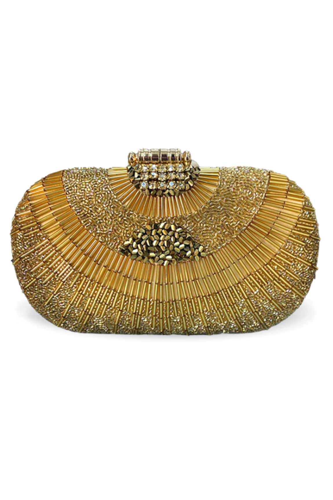 Puro Cosa Gold Digger Embellished Clutch