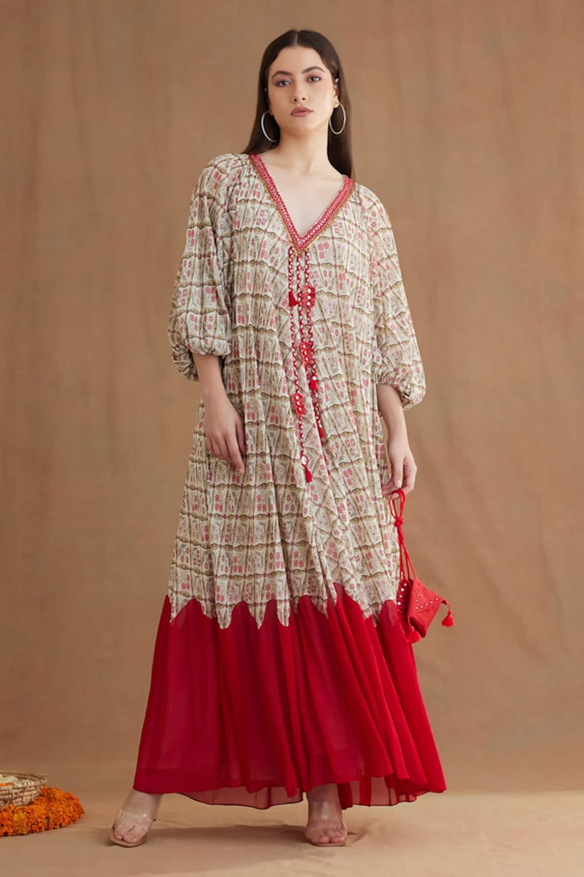 Nikasha Mughal Print Dress
