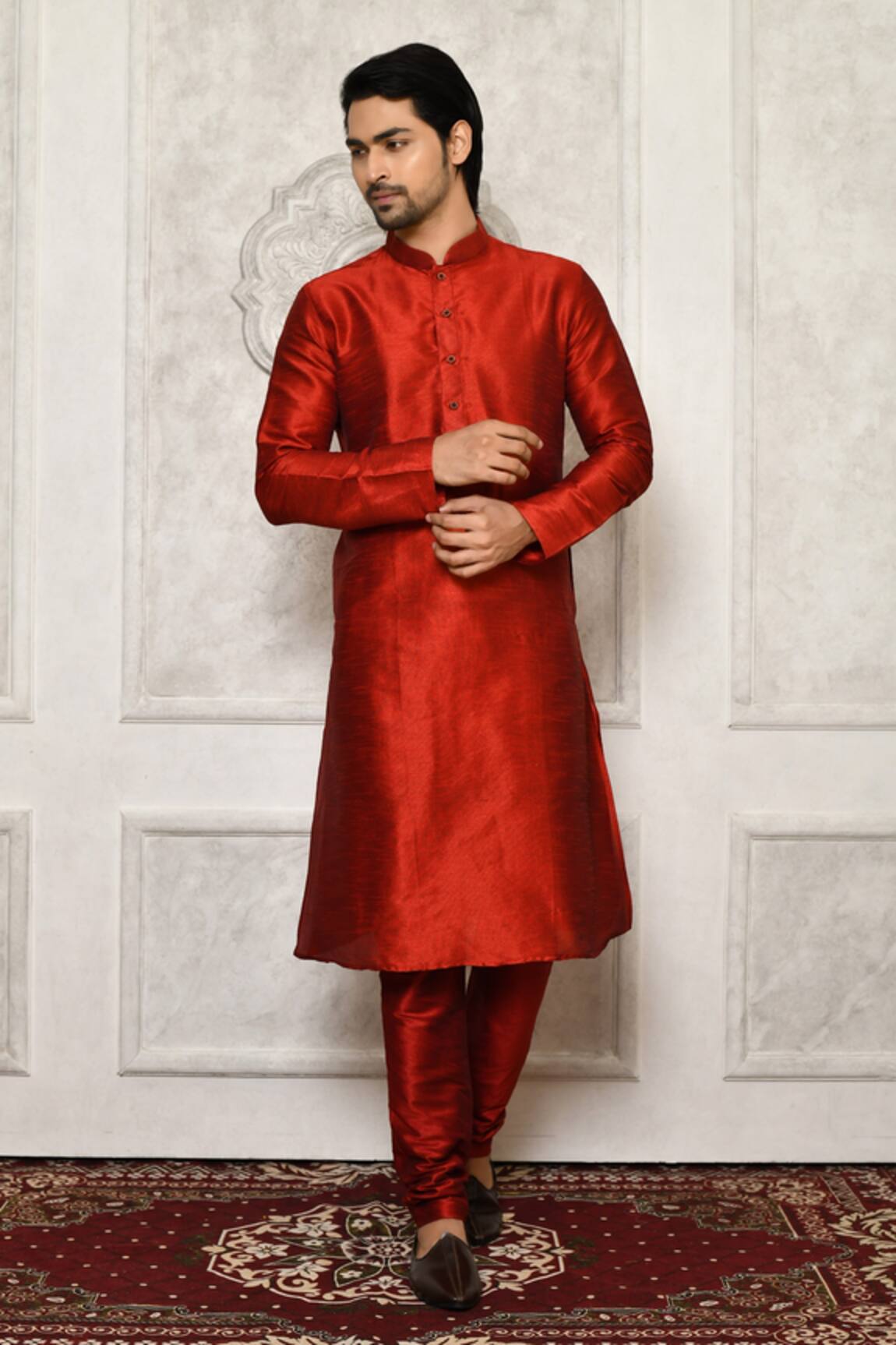 Nazaakat by Samara Singh Solid Plain Churidar
