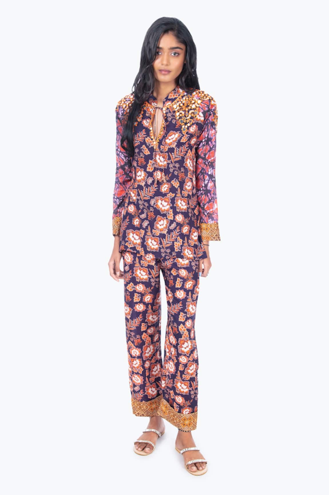 Monisha Jaising Batik Print Tunic & Pant Set