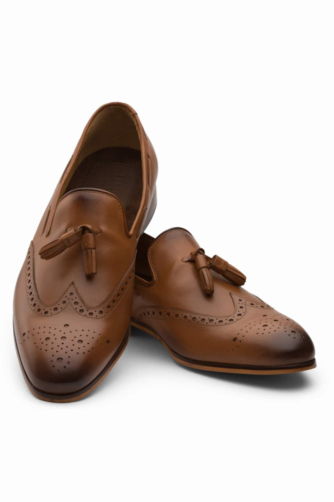 dapper Shoes Brogue Tassel Wingtip Loafers