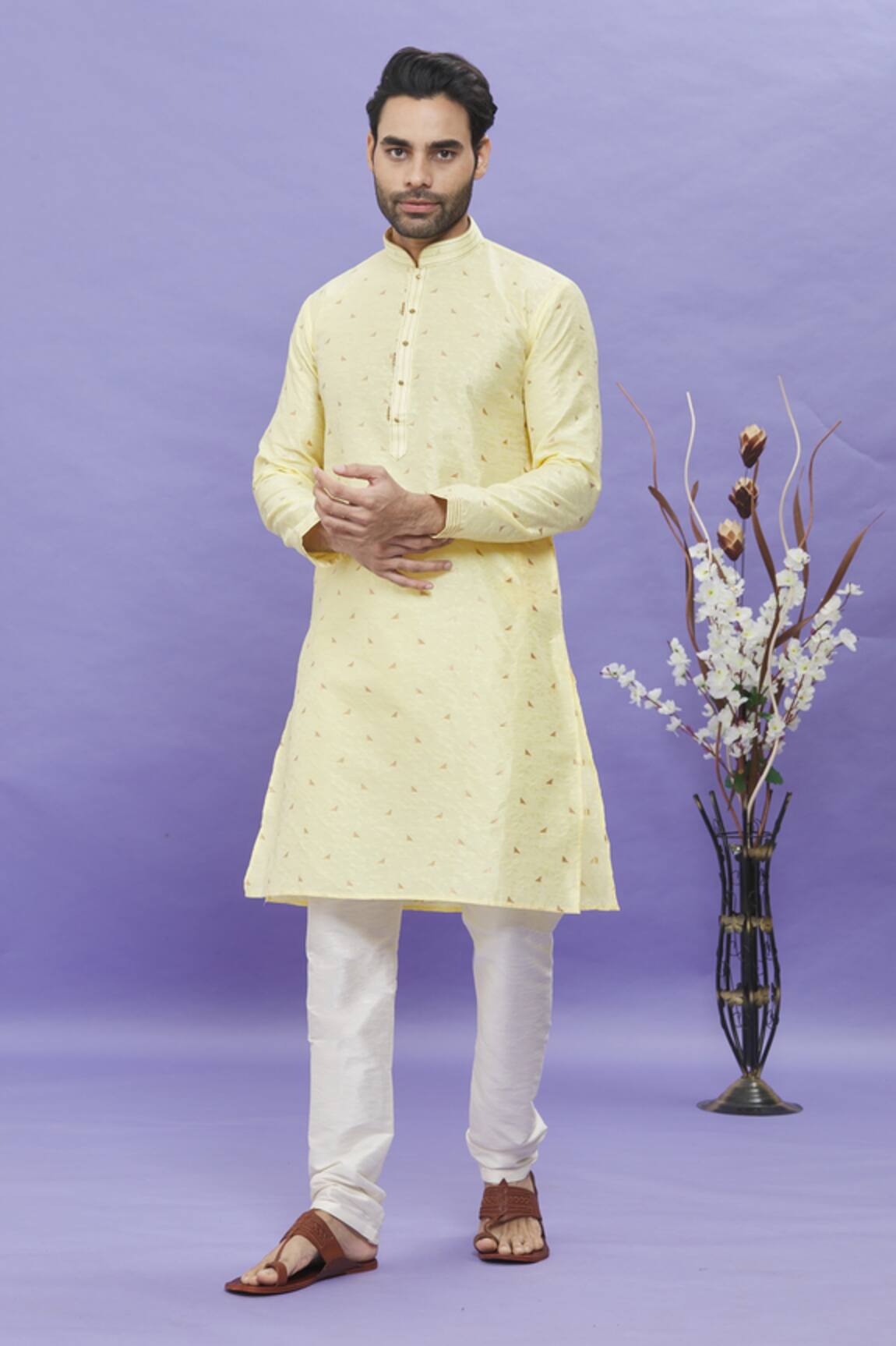 Arihant Rai Sinha Geometric Pattern Long Sleeved Kurta 