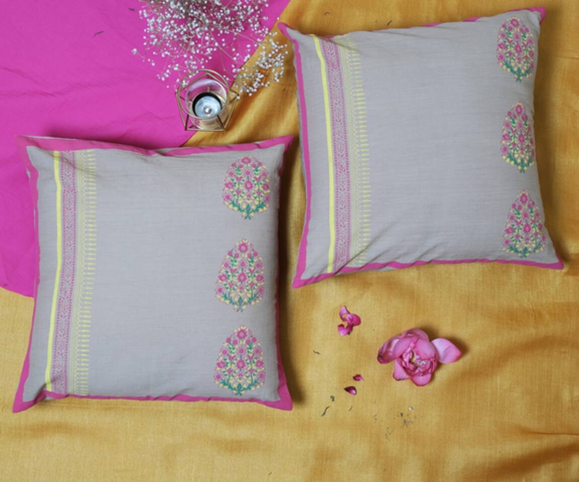 Inheritance India Triple Paisely Cushion Covers - Set of 4