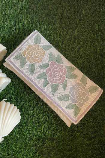 Kreivo By Vamanshi Damania Embellished Silk Clutch Bag