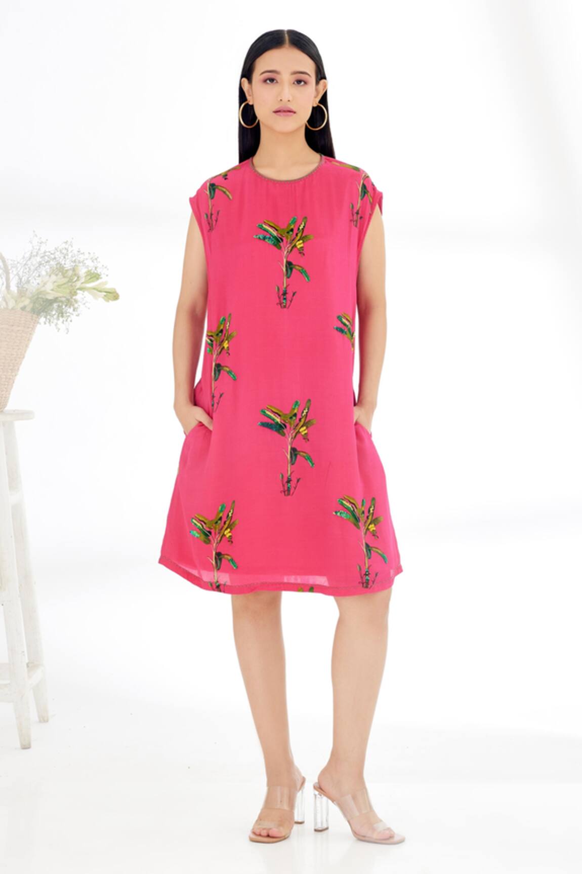 Nikasha Banana Tree Hand Painted Dress