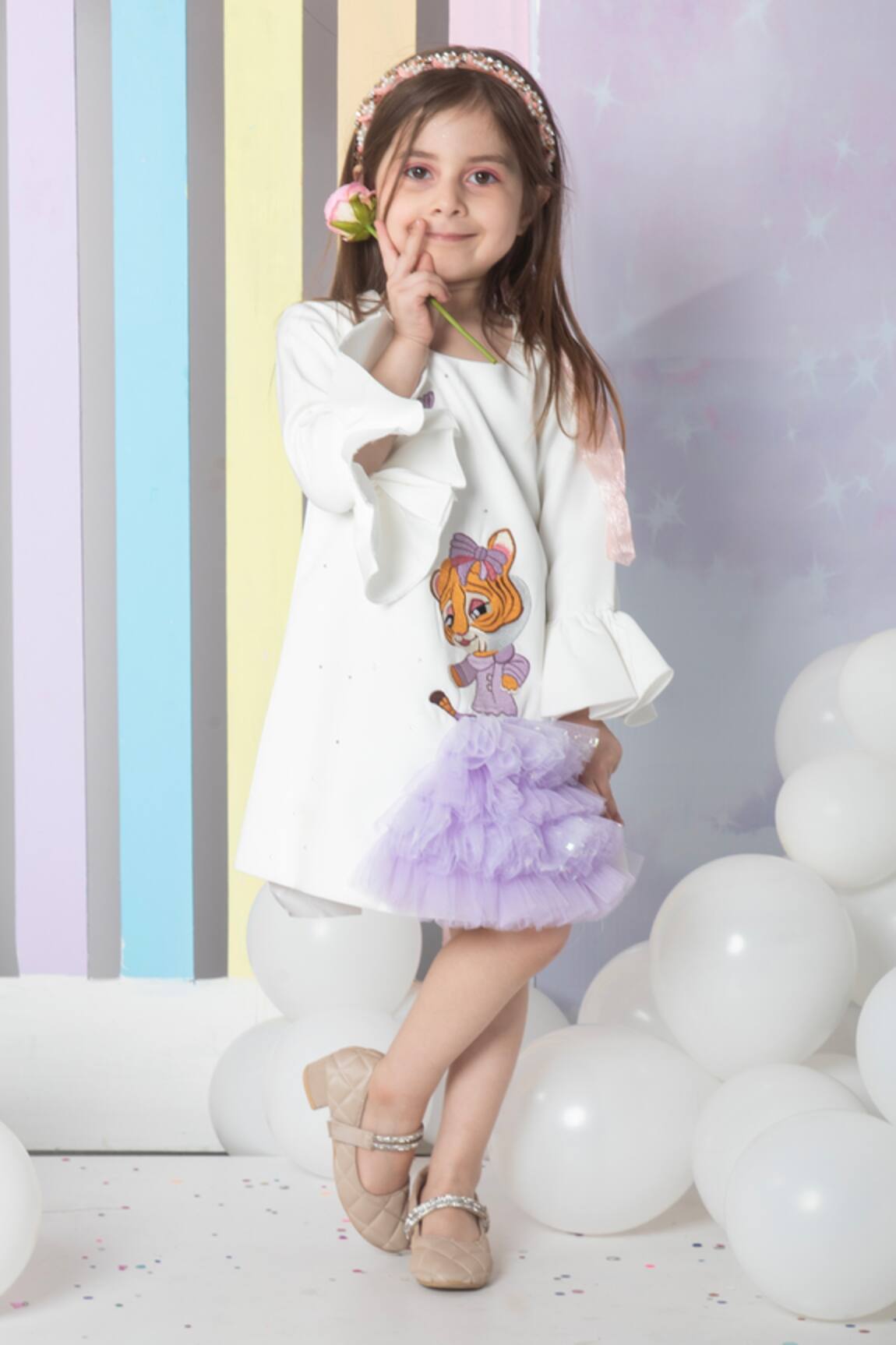 Hoity Moppet Hobbes Embroidered Shift Dress