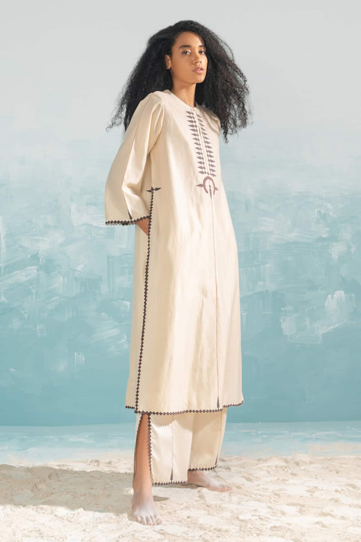 Ikai Nile Applique Work Kurta