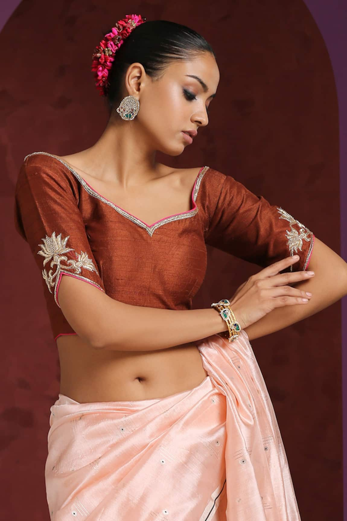 Saree and clearance designer blouse