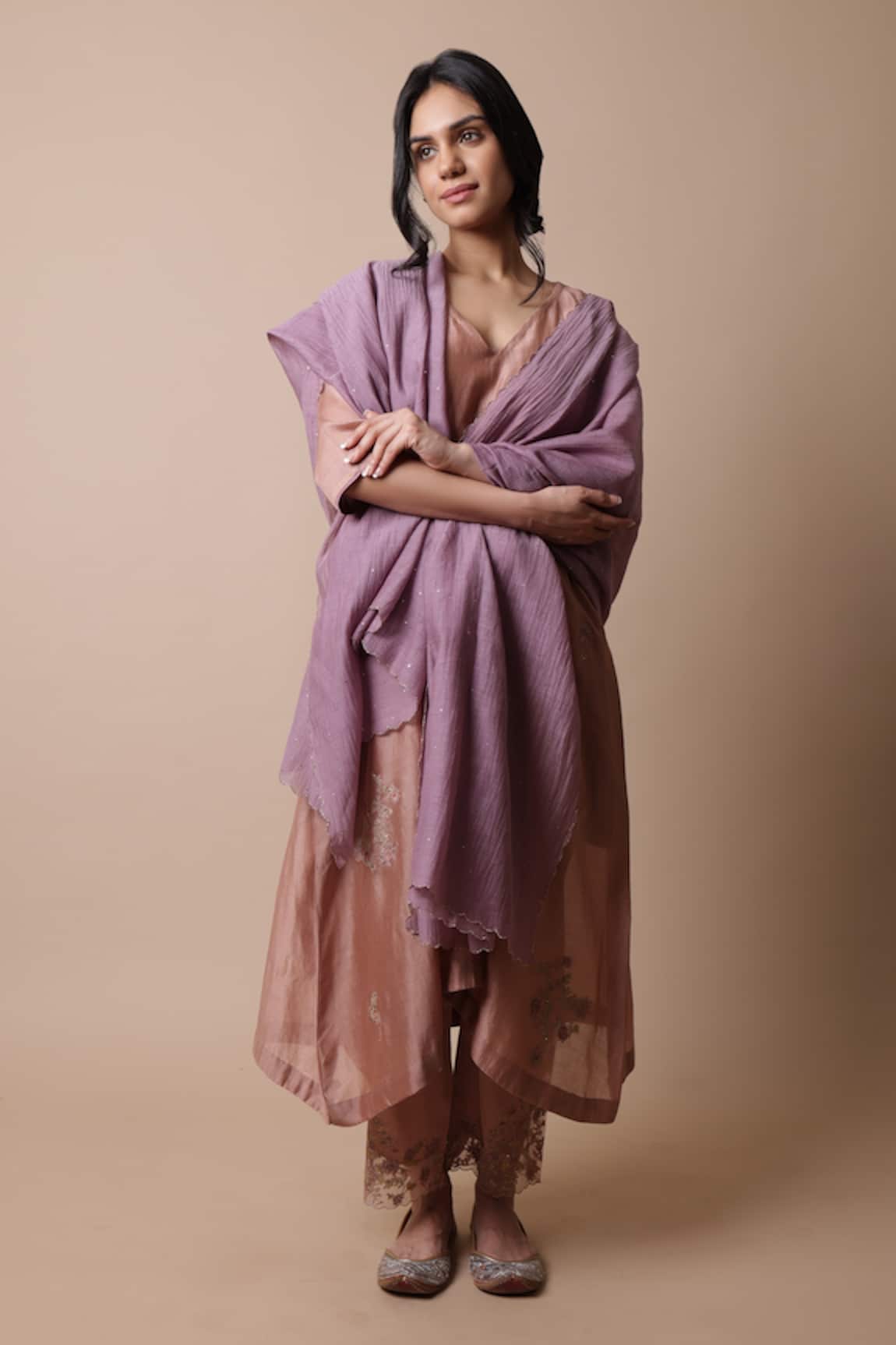 Rhua Neeti Floral Placement Embroidered Kurta Set 