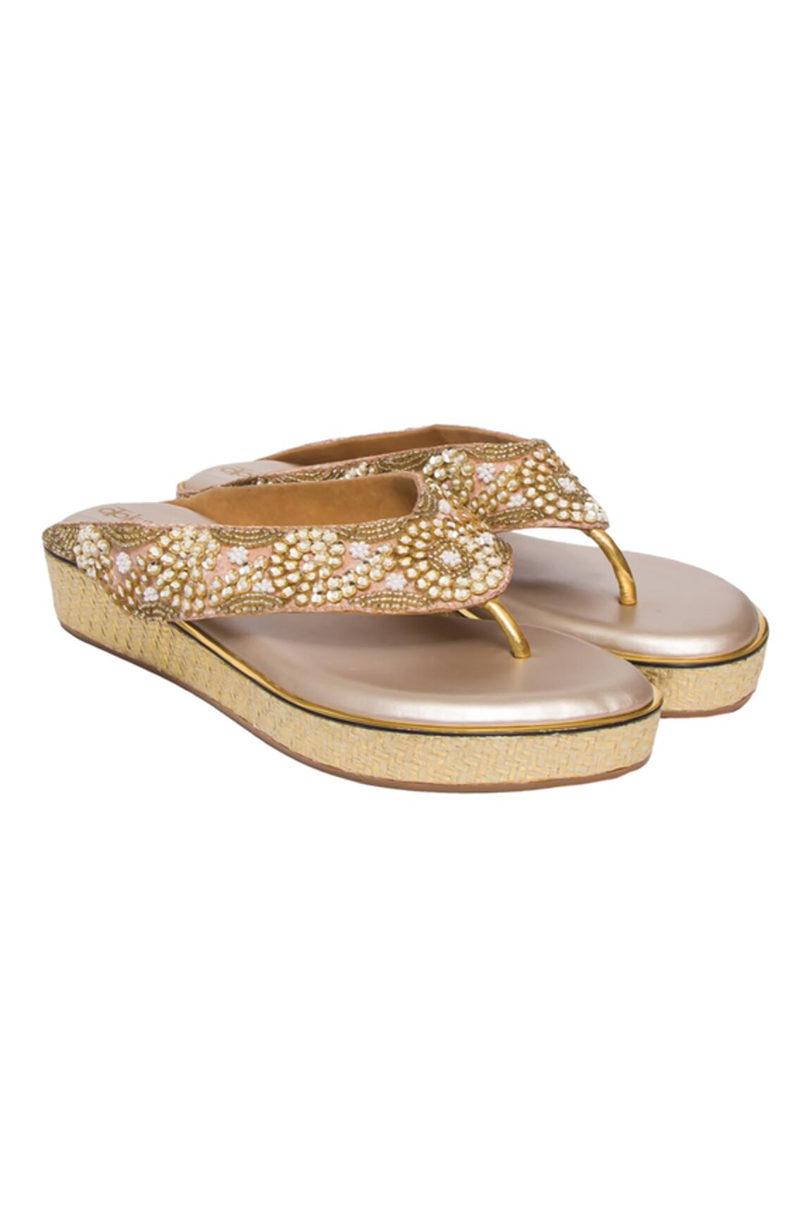 Kkarma Accessories Chandramalika Embroidered Platforms